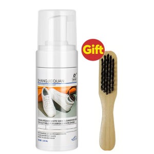 [Waterless Stain Remover]Sports Shoe Cleaner with BrushMesh Sneakers & White Shoes Foam MousseWaterless Stain Remover 120ml