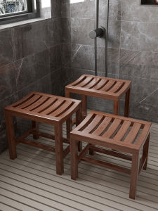 Anti-slip Bath Stool for Pregnant Women and Elderly Wooden