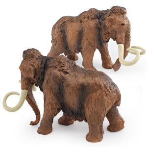 Mô Hình Mammoth Long Hair Elephant Forest Wild Scene Early Education Science Toy Prehistoric Animals Childrens Educational Toys