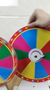 Vòng quay trúng thưởng may mắn 10 ô nhiều size có thể tùy biến ghi nội dung thoải mái dùng cho sự kiện giảm giá