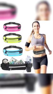Waterproof Adjustable Waist Bag Sport Running Armbag Workout Gear Gym Fitness Fanny Pack Waist Belt Purse Phone Armband