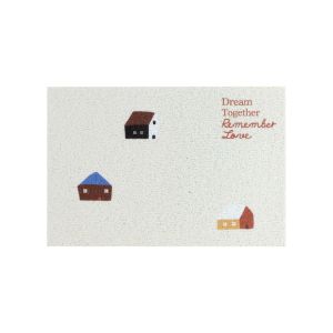 Carpet Original Small House Silk Circle Mat Entrance Door Mat Anti Slip Dirt Resistant Foot Pad PVC Material Digital Printing