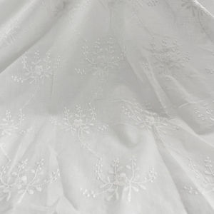 Embroidery Lace 100% Cotton Fabric Water Soluble Hollow Flower Sewing For Girl Dress Garment DIY Curtain Scarf Material