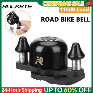Rockbye Bike Bell Safety Warning Cycling Horn Alarm Special For Road Bicycles 100dB Loud Handlebar Speaker Anti-theft Accessorie