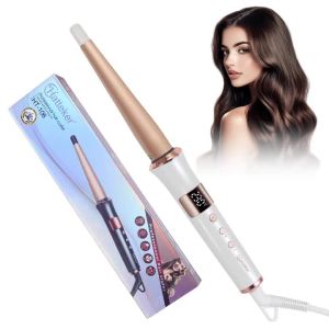 Hatteker | Hatteker Wireless Portable Hair Straightening Comb Multi-temperature Control Styling Brush for Straight And Curling Hair