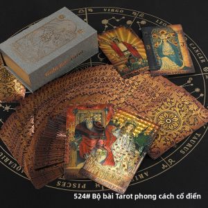 XUANDOYAN | Bộ Bài Tarot Waite Cổ Điển Phù Hợp cho Người Mới Bắt Đầu Có Phủ Vàng
