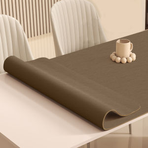 Free Cutting Oil Resistant Linen Tablecloth Tea Table Mat Dining Table Pad Bowl Pad Home Fabric Tabletop Protection Pad