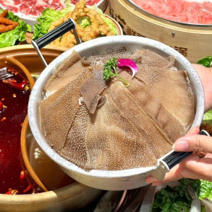 Creative Retro Style Double Ear Bowl  Beef Stomach Tableware for Hot Pot Durable Aluminum Material Chinese Cuisine