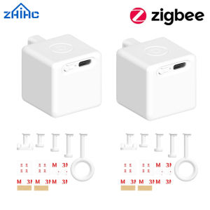Type-C Rechargeable Tuya Zigbee Smart Touch Fingerbot Plus 5V Robot Button Pusher Arm Switch Support Alexa Google Home Alice