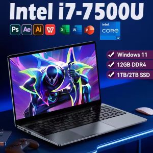 2025 NEW 14.1 " Portable Laptop Computer Intel Core i7 7500U Dual Core 12GB RAM 1TB 2TB SSD Windows 11 Laptop Pc Gamer Notebook