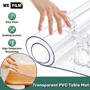 Trong suốt miếng lót bàn bằng nhựa PVC bàn dày bảo vệ chống thấm nước và dầu-proof trong suốt hình chữ nhật Khăn trải bàn kính mềm bàn ăn Bìa màng bảo vệ