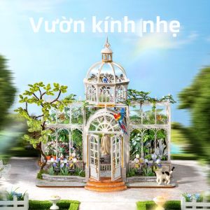 JINWUCHUANGYI | High Difficulty DIY Miniature Greenhouse Garden House
