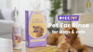 HICC PET Pet Ear Rinse Soothe Itchiness and Inflammation Remove Wax Odor Debris and Buildup for Dog Cat 118ml