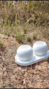 Oval Coaster Concrete | Tatakan Oval | Tray - Rusak Bergaransi - Tatakan Pot - Tatakan Pot Semen