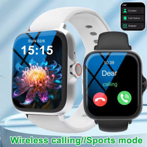 Smart watch with full touch screen call message reminder music control and other functions compatible with iPhone/android mo