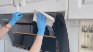 Food Handling Cleaning 100pcs Food Grade Gloves Black Use Personal Tattoo Gloves Multi-Purpose Vinyl Nitrile Blend