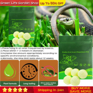🌿Snake Repellent Pills Long-Acting Realgar Repellent Powder Portable Outdoor Night Fishing Sulfur Garden Supplies Insect Repellent Anti-Snake Powder