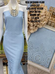 KAIN PASANG JAQUARD PLAIN LASER CUT EXCLUSIVE TERBARU DIPASARAN