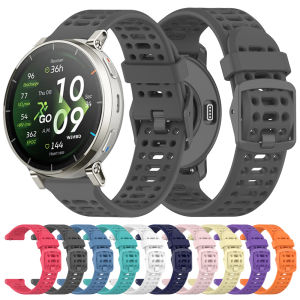 20mm Silicone Watch Strap For Amazfit Active 3 45mm/Active 2 44MM Band GTS 3 2 4 mini Bip 3 U S Pro GTR 42mm Breathable Bracelet