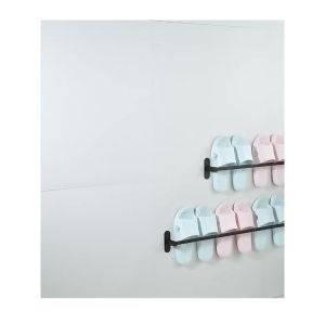 Giá treo dép giá treo khăn nhà tắm dán tường tiện lợi nhôm phun sơn tĩnh điện Không cần đục lỗ kích cỡ đa dạng LAZYL