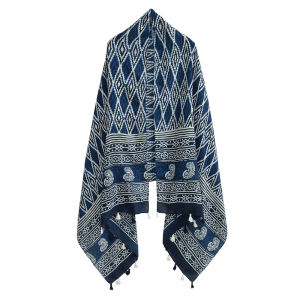 ผ้าพันคอไหมยาวลายธงธาราเมล็ดคาเมลสำหรับผู้หญิง ผ้าคลุมไหล่กันแดดสำหรับการพักผ่อนในร่มร้อน ผ้าฝ้ายลินิน ผ้าพันคอแบบยาว ลายดอกไม้ ผ้าฝ้ายลินิน