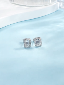 LORE Jewellery - Anting Moissanite Lapis Emas 18k - Anting Victoria Moissanite