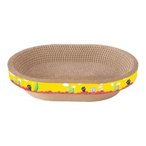 Scratch-resistant Cat Scratcher and Bed Corrugated Cardboard
