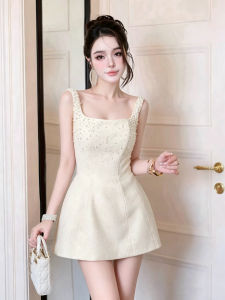 Elegant Luxury French Style Embroidered Beaded Dress