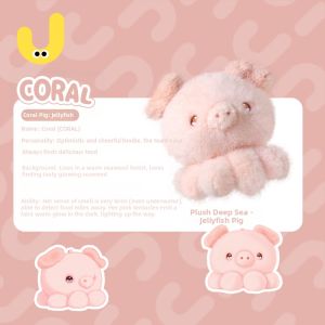 JOOKE | Cute Deep Sea Jellyfish Cat Plush Toy Sleep Pillow