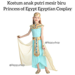 Kostum Anak Putri Mesir Biru Princess Of Egypt Egyptian Cosplay
