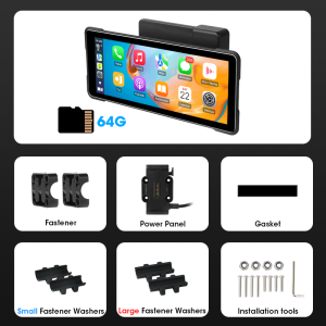 Janstie New Motorcycle CarPlay Android Auto GPS Navigation Portable Digital Moto Dashboard Display Screen Motobike Accessories