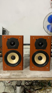 Cặp Loa Booksheolf Nghe Nhạc Onkyo D - S7GXDV (ko lưới) đẹp keng hát hay giá rẻ màng trắng nõn đẹp keng Hàng Bãi nhật Về