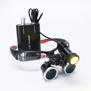 3W 3.5x Magnifying glass + headlamp set Headlamp Dental Instruments Surgery Tools Surgical Loupes with LED light Oral light