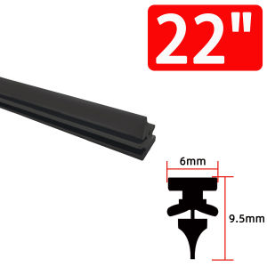 PINMOAP Car Wiper Filler Strip 6mm Natural Rubber Strip 14"16"17"18"19"20"21"22"24"26"28"Can Be Cut Wiper Filler Strip Car Parts