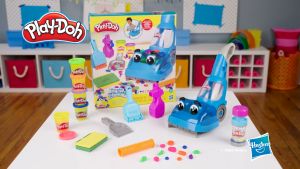 Play-Doh Zoom Zoom Vacuum and Cleanup Toy with 5 Colors Original New 2023 For Kids Gift Birthday Ready Stock