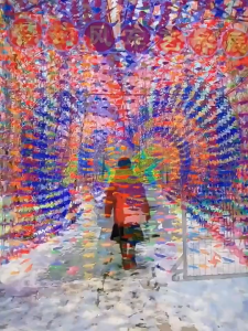 【Ready Stock】100Pcs Plastic Pinwheels Fiesta Flag Party Supply for Home Garden Indoor Outside Decoration