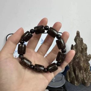 Natural Hainan Golden Star Beetle Leakage Incense Scandal Bracelet Original Design Fashion Jewelry Gift for Mid-Autumn Festival