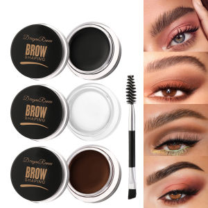 Eyebrow Dyeing Gel Natural Long Lasting Waterproof Non Smudge Eyebrow Styling Cream With Brush