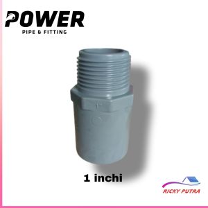 Powermax sok drat luar 1/2 3/4 1 inci VALVE SOCKET SDL COD