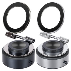 【New Arrival】Magnetic Electric Vacuum Car Phone Holder Type-C Rechargeable Vacuum Adsorption Phone Mount for Smartphones 4.7Inch+