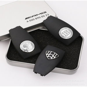 Original Car Key Material Car Smart Key Cover Protective Shell Apple Tree Styling For Mercedes Benz AMG W210 W212 E63 W202 W205 W207 A/C/E/S Class Key Case Rear Cover Decoration