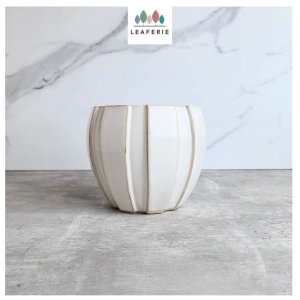 The Leaferie Auralie ceramic pot flowerpot flower plant pots planter planters