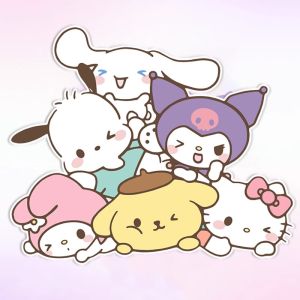 Sanrio Cinnamoroll Babycinnamoroll Clow M Cartoon Car Stickers Hiding Car Body Scratch Electric Motorcycle Decoration Automobile Sticker