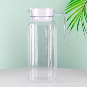 Lava Fridge Jug 1.7Ltr& 2Ltr/Acrylic PC Plastic Water Pitcher/Transparent Water Jug With Lid/Drinking Serving Jug/Kettle/Water Container/Kendi Air/ Spout Pitchers for Drink/Drink Jug