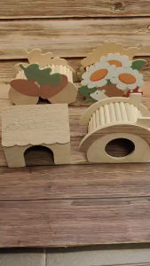 Sweet Sugar high quality hamster wooden hideout Jungle series 苏维苏格仓鼠躲避通道小房子金丝熊造景用品森林系列