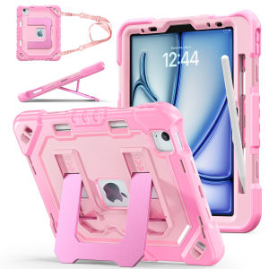 AJIUYU | Heavy Duty Shockproof Case For iPad Air M2 M3 M4 11"/ iPad Pro 11 1st 2nd 3rd 4th Gen Air 11" Tablet PC Kids Silicon Cover Case