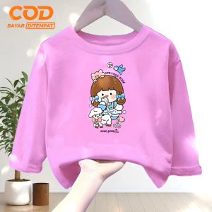 Kaos atasan Kekinian anak Cewek dan Cowok usia 1-12 tahun Roro Dump bahan Babyterry