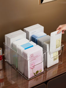 Acrylic Cosmetic Storage Box Transparent Desktop Organizer Large Capacity Skincare Products Display Stand Makeup Desk Dividers