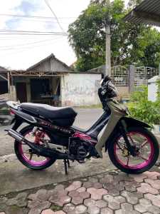 knalpot fiz r force one standar racing perut hitam suara super garing