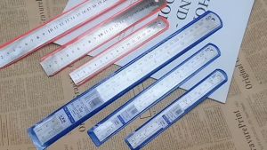 Xximos Metal Ruler Stationary School Supplies Ruler 6inch To 20inch Stainless Steel Ruler